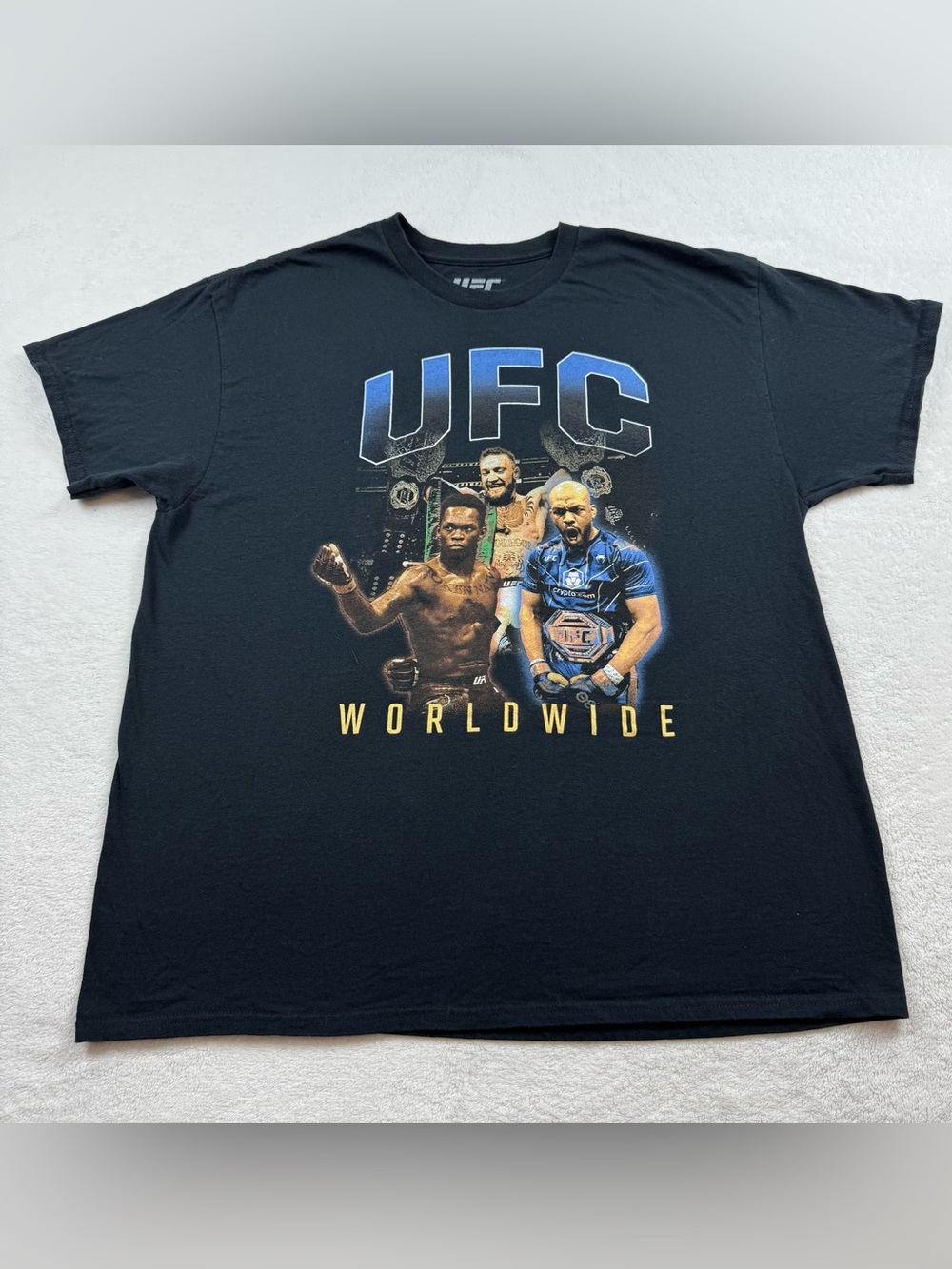 UFC worldwide ultimate t-shirt men’s size XL black crew neck short sleeve cotton